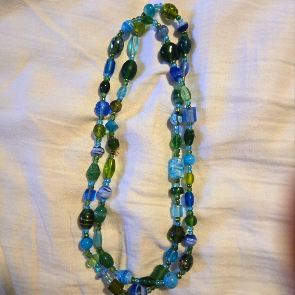 Multicolor Glass Beaded Necklace